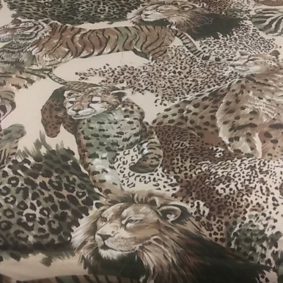 Wild African Animal Print/Jersey Type Material Tigers/ Zebras/ Lion/ Cheetahs.B